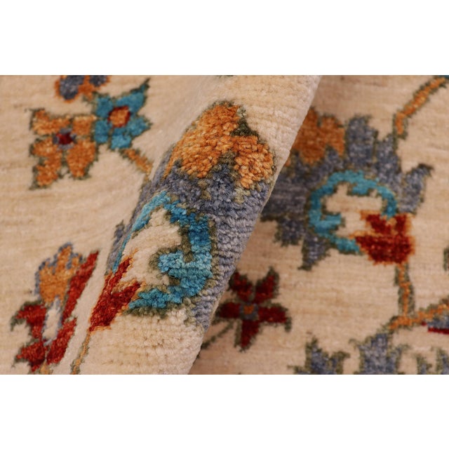 Textile Shabby Chic Ziegler Beige/Red Wool Runner Rug- 2'2'' X 5'0'' For Sale - Image 7 of 10