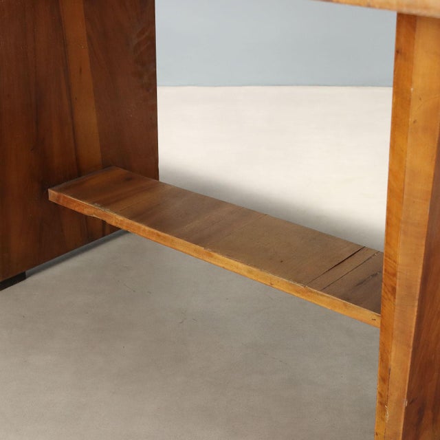 Vintage Italian Table in Walnut Veneer, 1940s For Sale - Image 6 of 10