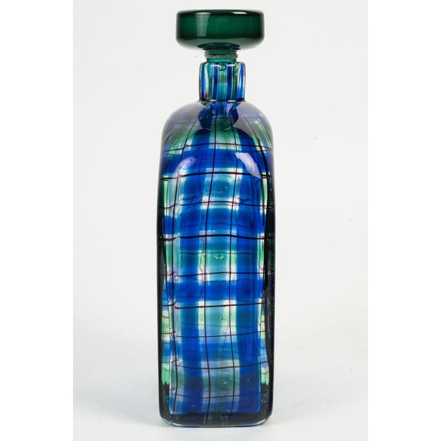 Tartan Bottle by Barovier and Toso for Christian Dior, 1970 For Sale - Image 4 of 8