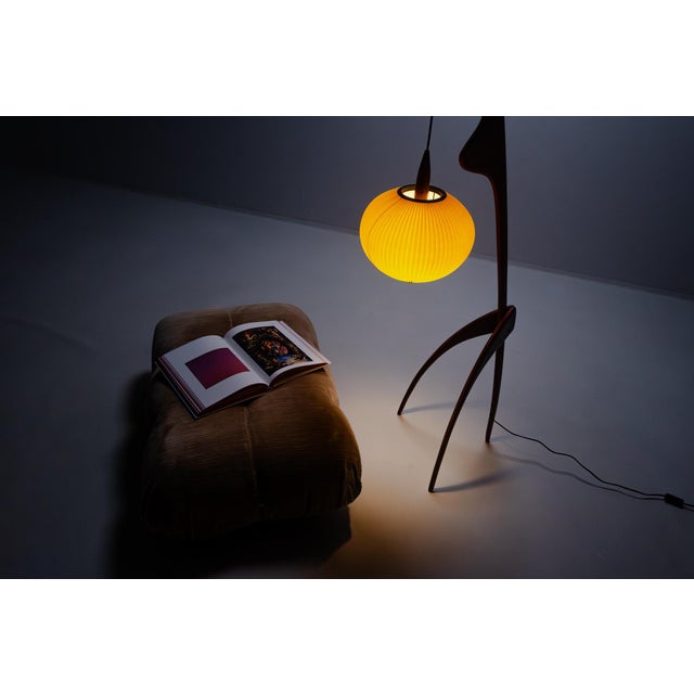 Vintage French Floor Lamp by Rispal, 1950s For Sale - Image 9 of 18