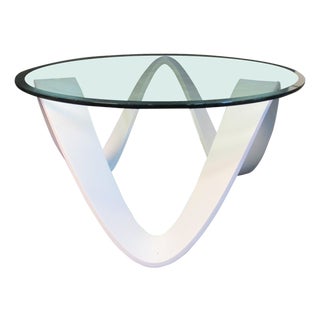 Mid 20th Century Unique Glass Dining Table For Sale