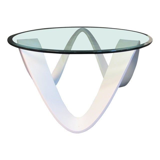 Mid 20th Century Unique Glass Dining Table For Sale