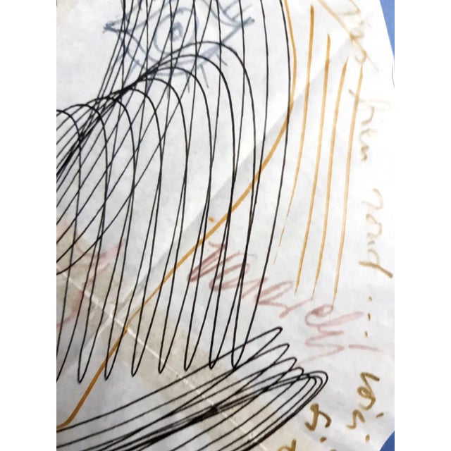 Victor Vasarely - Face - Original Signed Drawing 1970s For Sale - Image 3 of 5