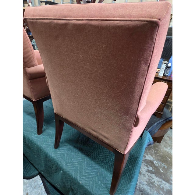 Pair of Bill Sofield for Baker Furniture Contemporary Upholstered Armchairs For Sale In Washington DC - Image 6 of 11