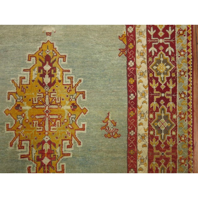 Textile Early 20th Century Blue Turkish Sivas Rug - 3'8" x 6' For Sale - Image 7 of 7