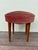 Small Vintage Ottoman in Wood and Velvet, 1950s For Sale - Image 4 of 10