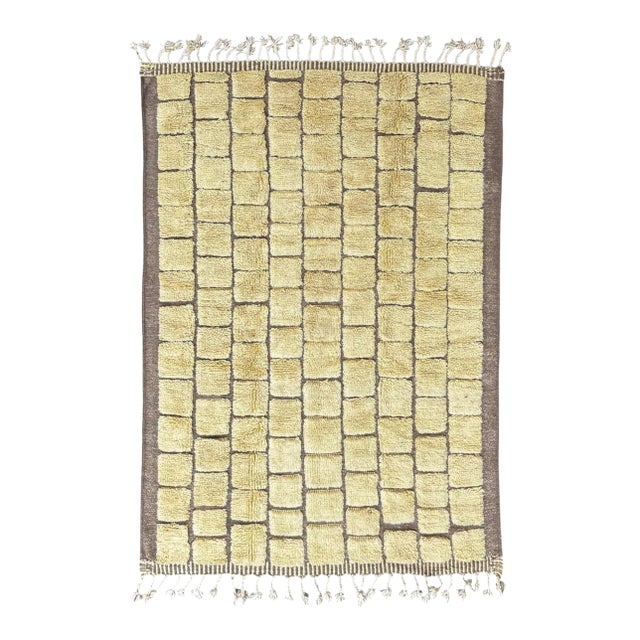 Beni Ouarain M’rirt Moroccan Wool Rug For Sale