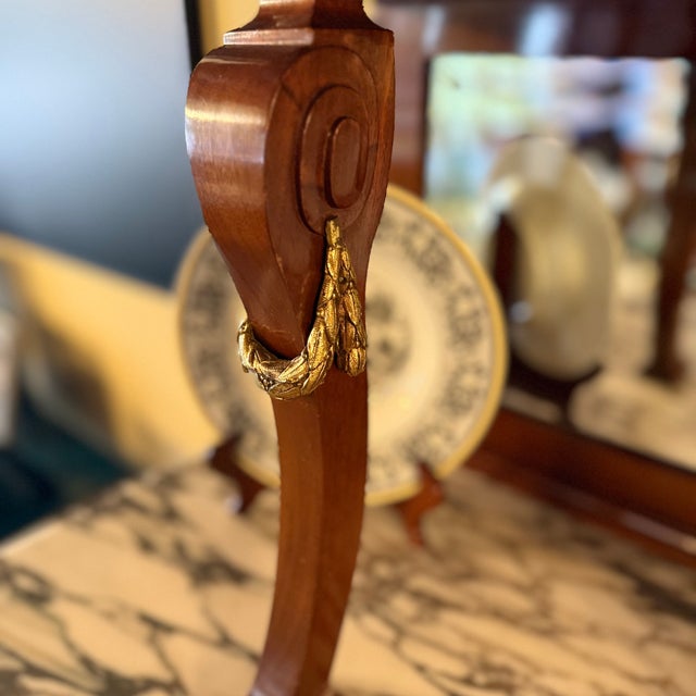 Louis XVI Antique Commode Ormolu Carrara Marble Display Cabinet Vitrine Buffet For Sale In Los Angeles - Image 6 of 18