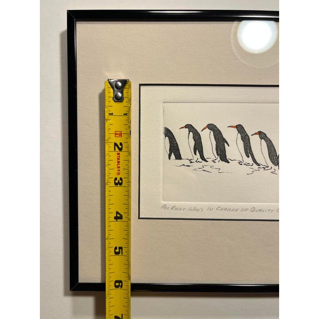Black Vintage Angie Whitson Signed & Numbered 185/500 "Sophistiguins" Collection Lithograph For Sale - Image 8 of 8