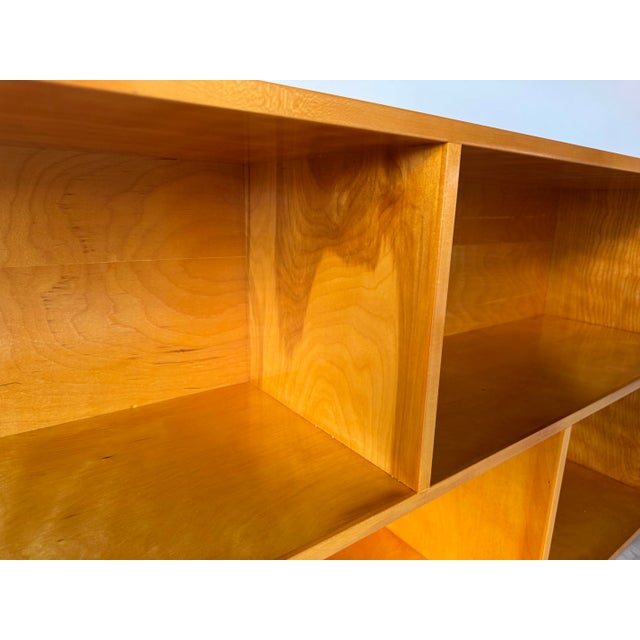 1980s Vintage Solid Birch Wood Bookcase Shelf For Sale - Image 5 of 12