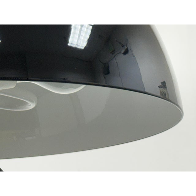 Metal Vico Magistretti for Oluce Atollo Medium Black Metal Table Lamp For Sale - Image 7 of 12