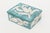 This lovely vintage Italian hallmarked lidded ceramic flower box by Raymor is from the 60's. The colors are turquoise,...