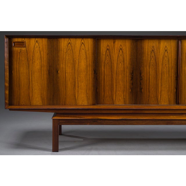 1960s Large Danish Sideboard by Johannes Andersen for Christian Linneberg, 1960s For Sale - Image 5 of 18