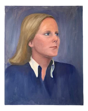 Mid 20th Century "Painting of a Woman" Acrylic Painting