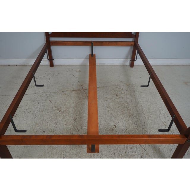 Wood Eldred Wheeler Queen Size Cherry Canopy Bed For Sale - Image 7 of 12
