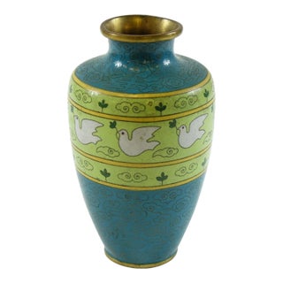 Early 20th Century Chinese Cloisonne Vase For Sale