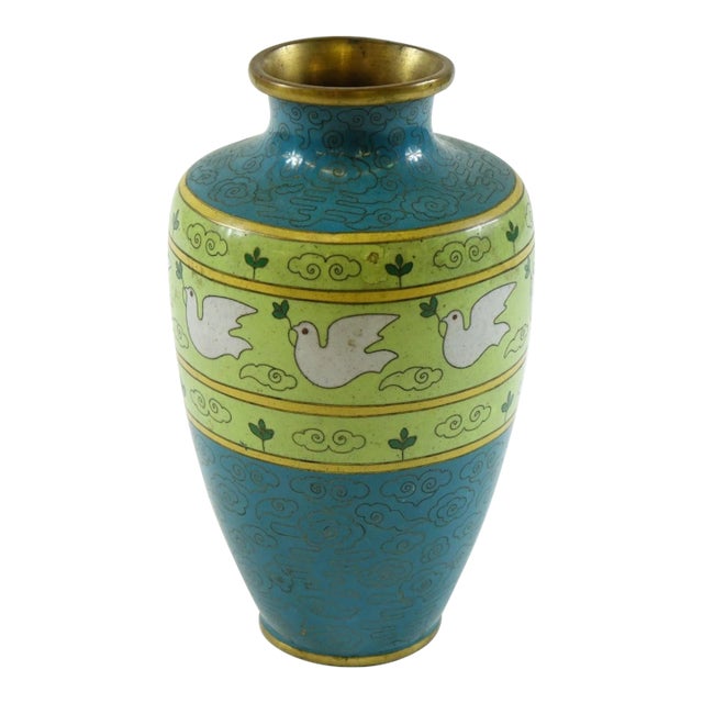 Early 20th Century Chinese Cloisonne Vase For Sale