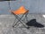 Early 21st Century Black Iron & Cognac Saddle Leather Stool For Sale - Image 9 of 13
