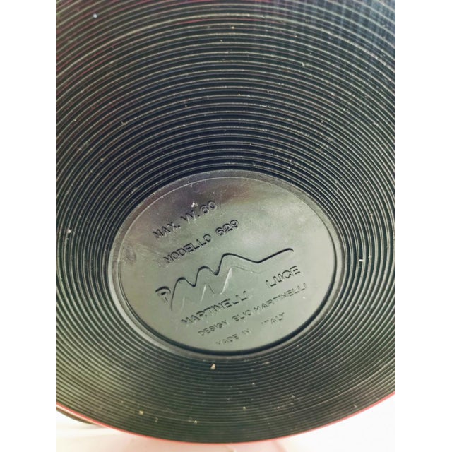 Red Cobra Table Lamp by Elio Martinelli for Martinelli Luce, Italy, 1960s For Sale - Image 11 of 12