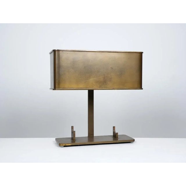 Metal French Brass Table Lamp, 1970s For Sale - Image 7 of 9