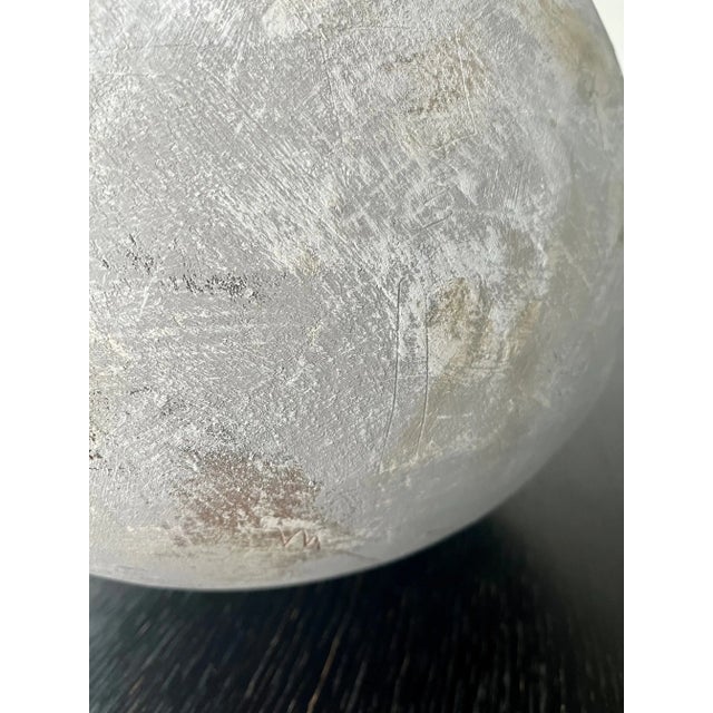 Handcrafted Ceramic Sculptural Vessel – Rustic-Modern, Organic Form With Handle-Like Accents For Sale - Image 11 of 13