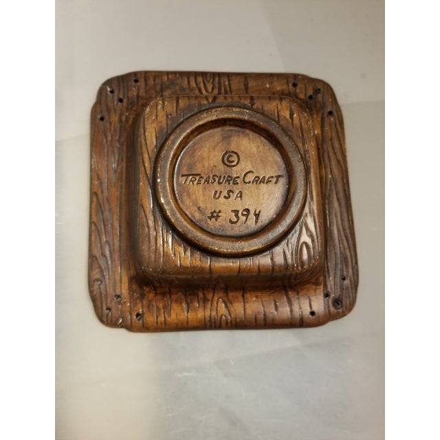 1963 Vintage Orange & Yellow Treasure Craft Ashtray Chairish