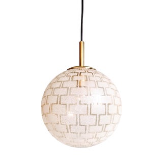 Space Age Glass Pendant Light, 1970s For Sale