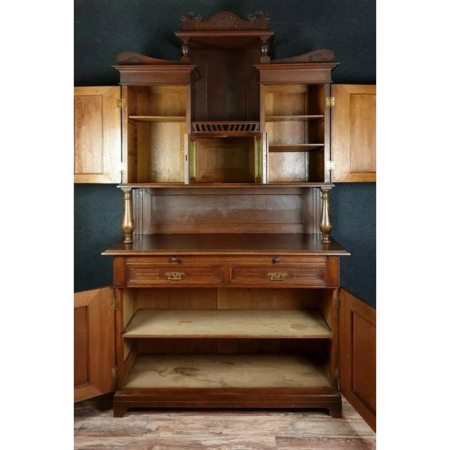 Art Nouveau Butterfly-Shaped Sideboard in Wood, 1900 For Sale - Image 3 of 6