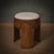 Art Deco Round Ottoman in Ash and White Boucle, 1990 For Sale - Image 10 of 10