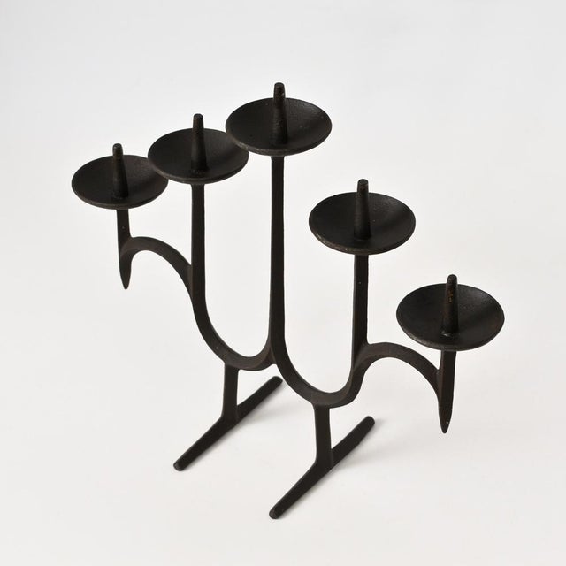 Cast Iron Candleholder by Jens Harald Quistgaard for Dansk, 1960s For Sale - Image 7 of 8