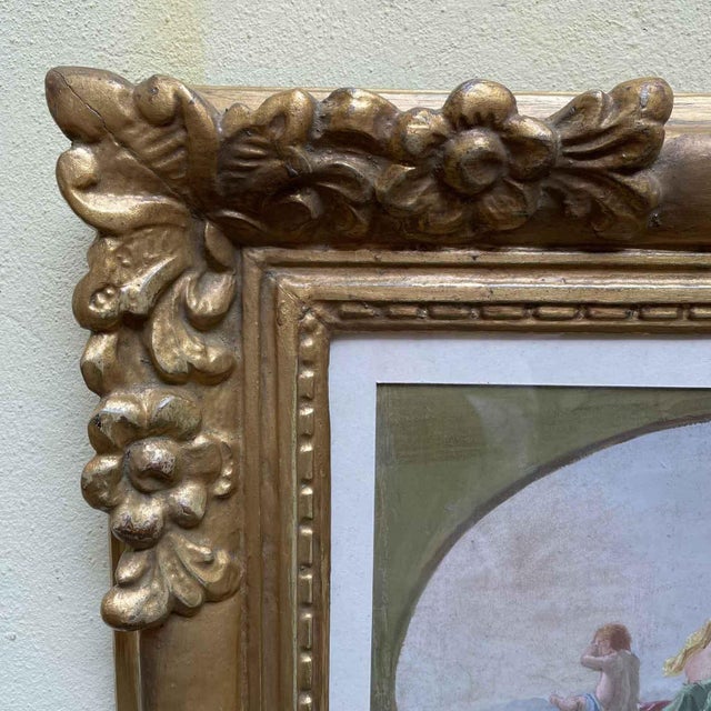 Ecstasy with Cupids, 1800s, Mixed Media For Sale - Image 9 of 12