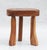1970s French Elm Tripod Stool, 1970s For Sale - Image 5 of 10