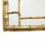 Italian Aesthetic 47" Faux Bamboo Gilt Wood Mirror With Greek Key Elements C1930 For Sale - Image 6 of 8