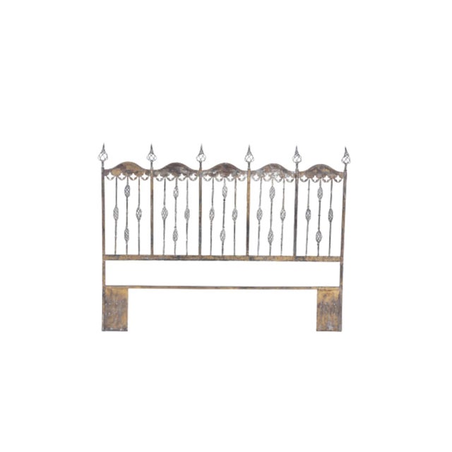 1950s Italian Queen Headboard With Double Helix Decoration Chairish
