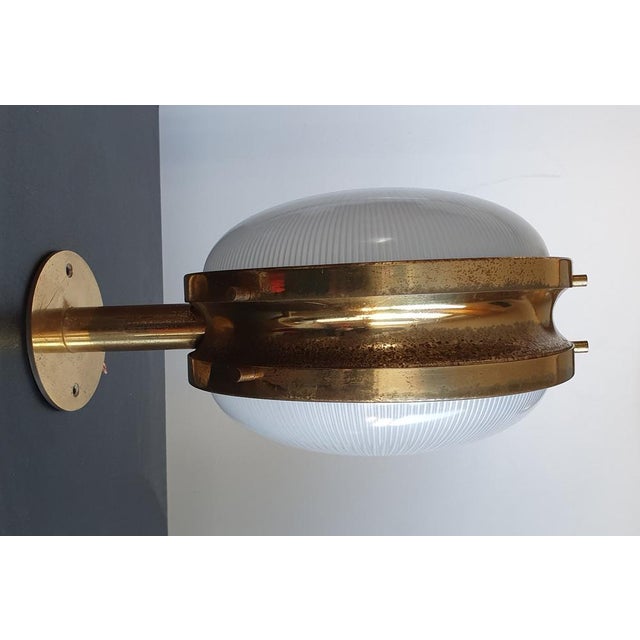 Gold Gamma Wall Lamp by Sergio Mazza for Artemide, Italy, 1960s For Sale - Image 8 of 13