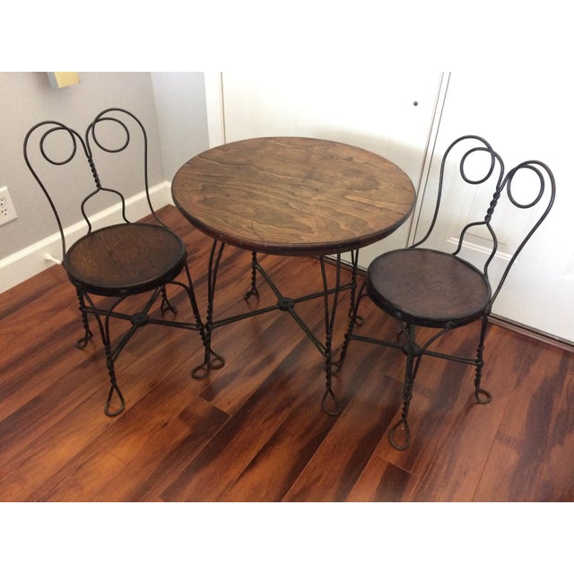 Vintage Child's Ice Cream Parlor Set Chairish