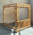 Contemporary Vintage Boho Trellis Rattan Queen Canopy Bed For Sale - Image 3 of 6