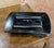 French French Art Deco Black Lacquered Wood Desk Set With Glass Inkwells For Sale - Image 3 of 9