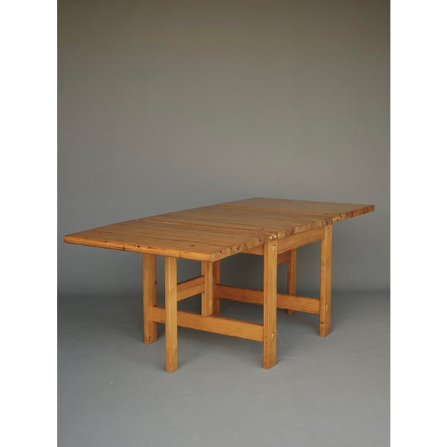 Pine Dining Set by Edwin Helseth for Stange Bruk, 1960s, Set of 5 For Sale - Image 11 of 18