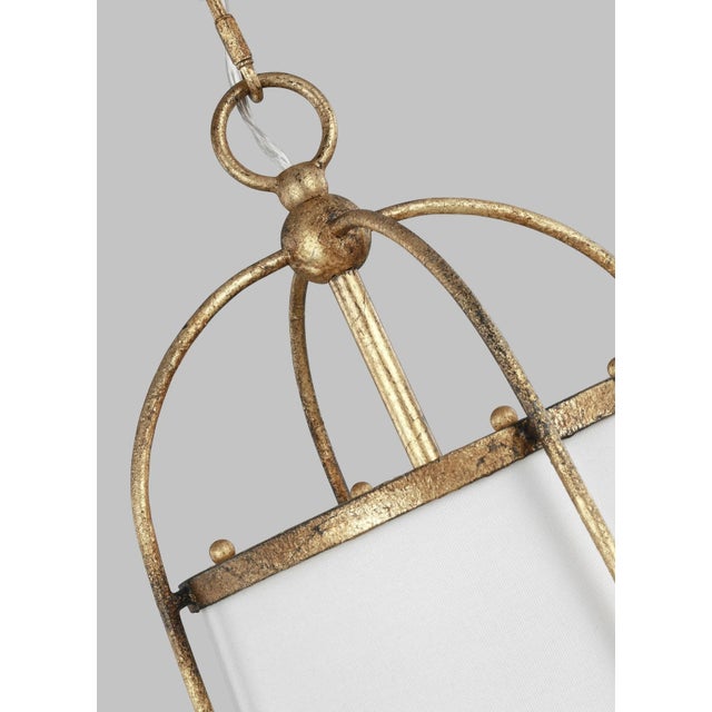 Modern Chapman & Myers by Visual Comfort Studio Stonington Small Hanging Shade, Gold For Sale - Image 3 of 4