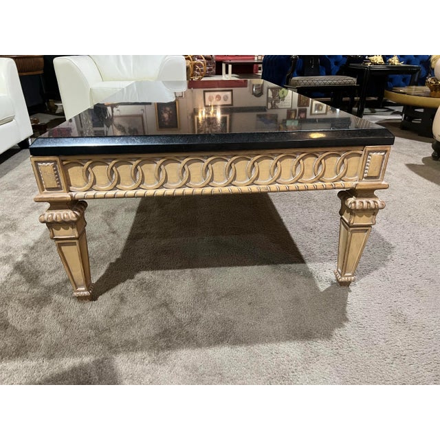 Mid-Century Modern Kreiss Marble Top Coffee Table For Sale - Image 3 of 4