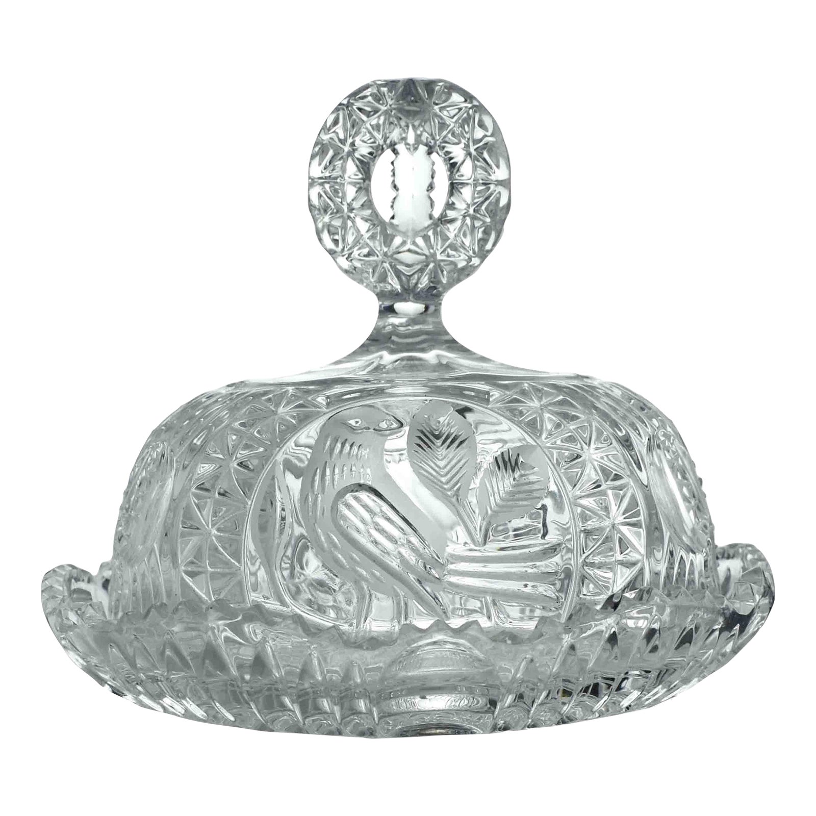 Mid 20th Century Hofbauer the Byrdes Collection Domed Lid Cheese or ...