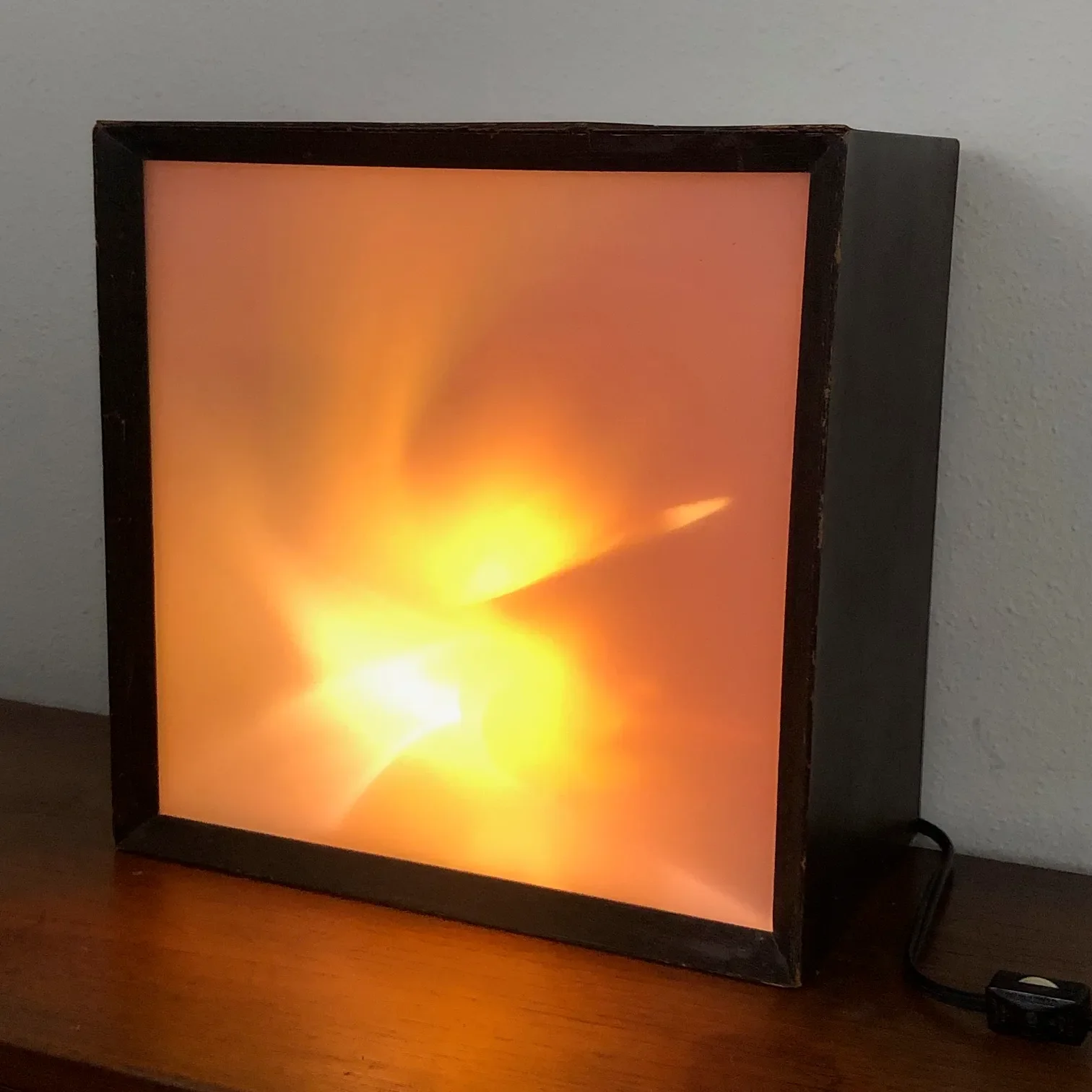 Vintage 1960s Lumia Lightolier Light Box Earl Reiback Kinetic Lamp