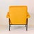 1950s Mid-Century Modern Lounge Chair in Mustard Yellow Fabric, 1950s For Sale - Image 5 of 12