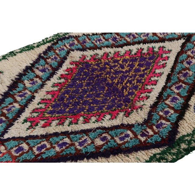 Rug & Kilim Vintage Azilal Moroccan Style Runner Rug, With Medallions From Rug & Kilim For Sale - Image 4 of 7