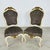 Dimensions: H 40.3” x W 18.7” x SD 17” x SH 18.5” Pair of Vintage French Louis XV style accent chairs, newly upholstered...