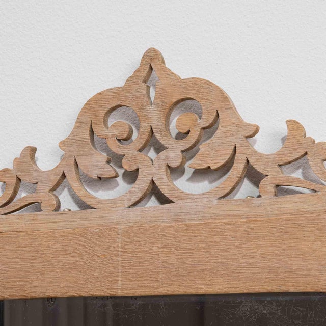 French 19th Century France Tan Wood Mirror For Sale - Image 3 of 8