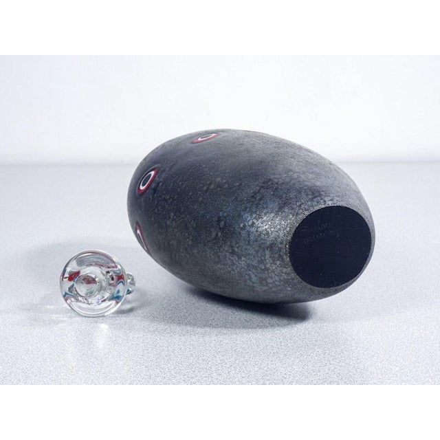 Glass Blown Glass Vases by A. Barbini, Set of 2 For Sale - Image 7 of 18