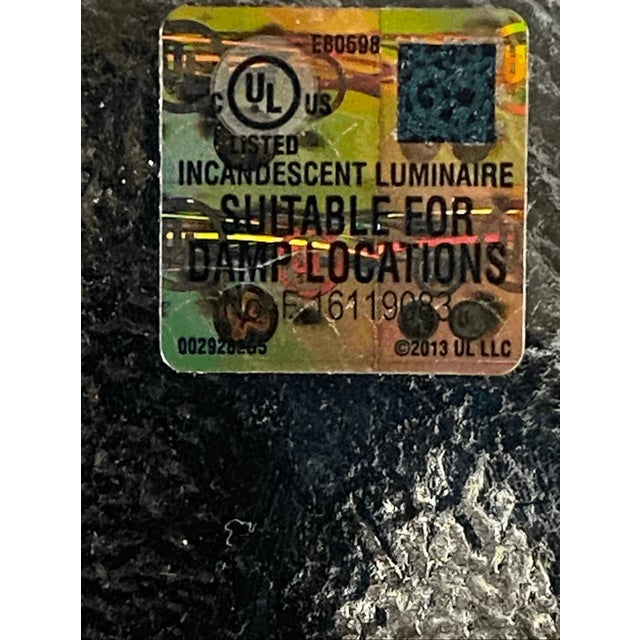 Industrial Vintage Swarovsky Lighting Ltd. Metal Sconce Plates For Sale - Image 3 of 6