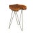 A really fun and beautiful free edge side table with three hairpin legs. Well made from a vibrant piece of walnut. An...